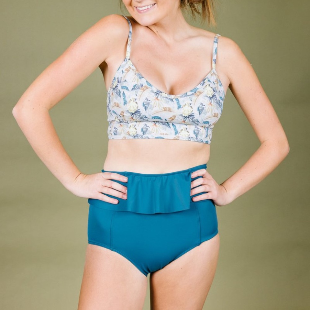 Kortni Jeane Peplum Bottoms- Color Eggplant 🍆